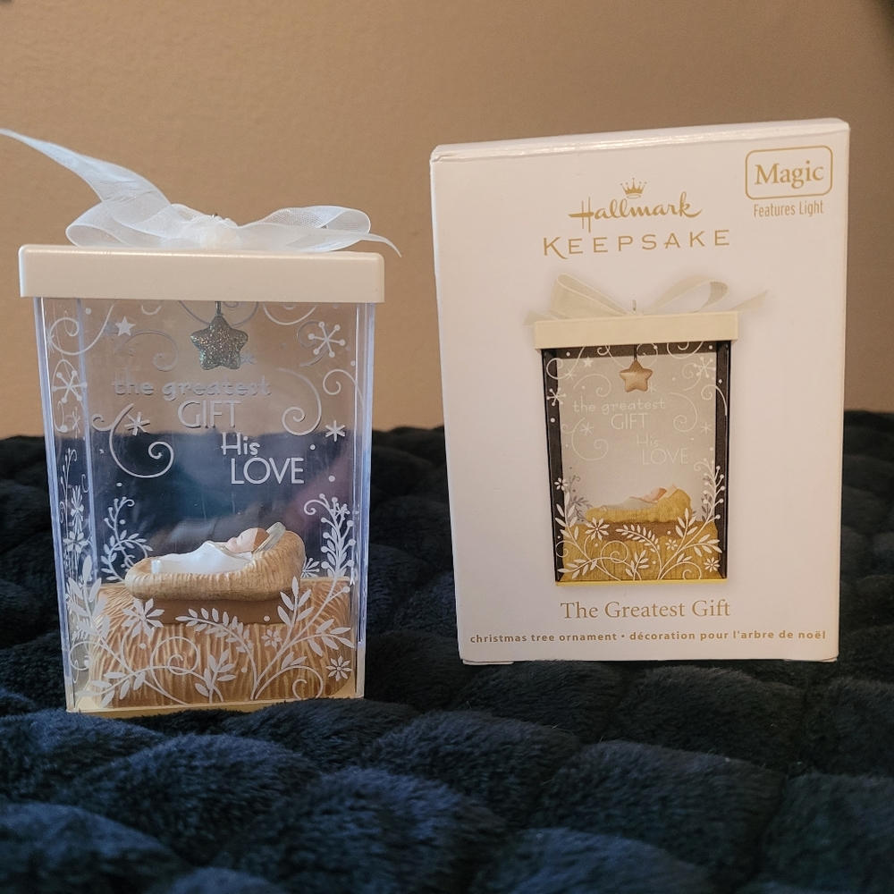The Greatest Gift lighted ornament